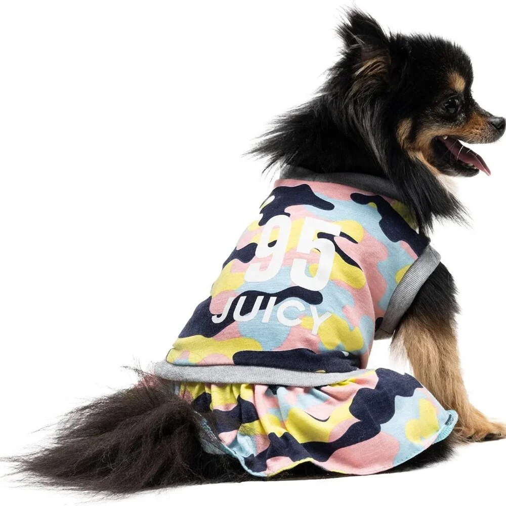 NWT Juicy Couture Camo 95 Cheer Dog Dress - Picture 1 of 3
